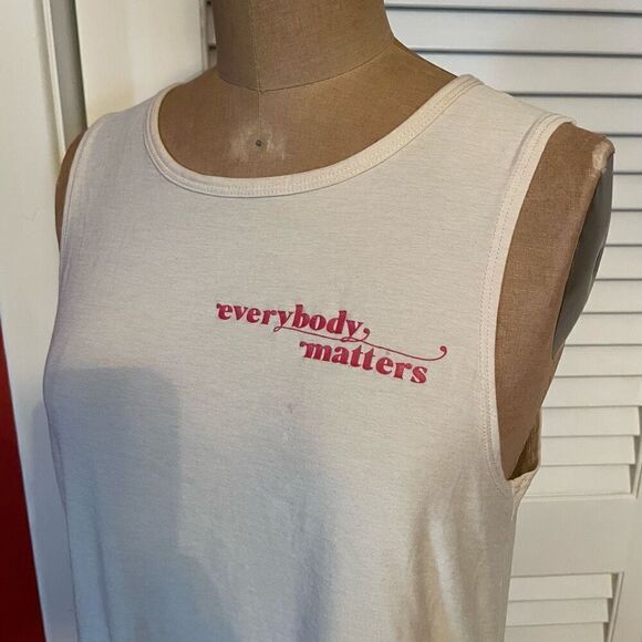 BEYOND YOGA | everybody matters cream tank top S - Picture 2 of 8